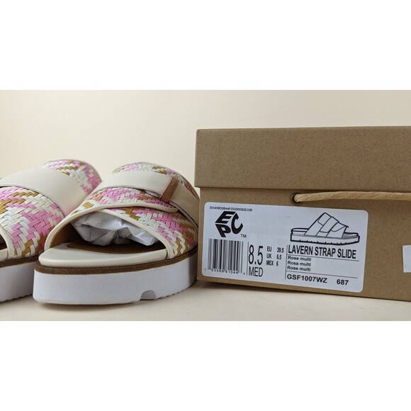 Gentle Souls Lavern Strap Slide Platform Sandal Womens 8.5 M Pink Shoes $189 NWB - Picture 9 of 9